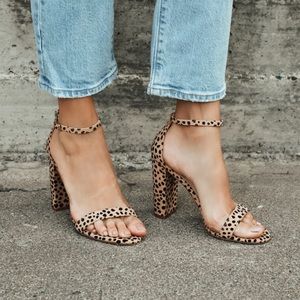 COPY - COPY - Lulus Taylor Cheetah Ankle Strap Heels, size 8